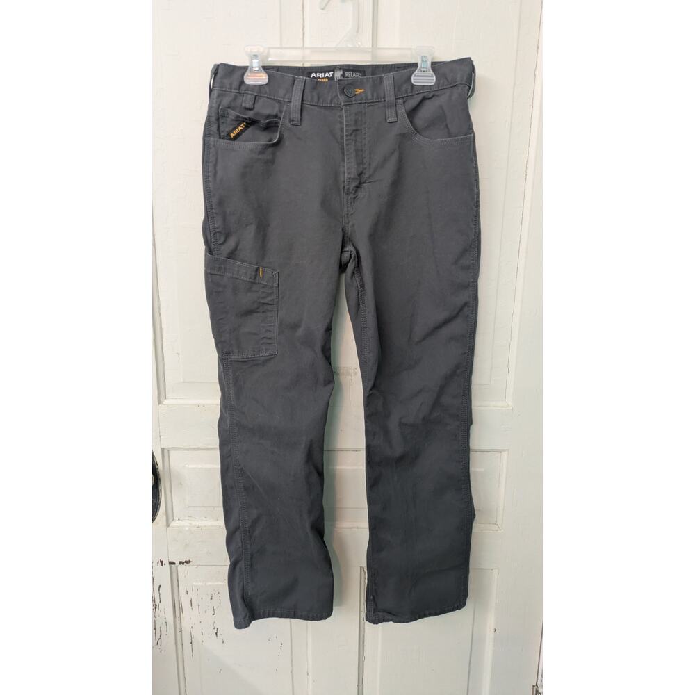 Ariat Rebar M4 Relaxed Straight Pants Mens 33 hemmed to 28 inseam